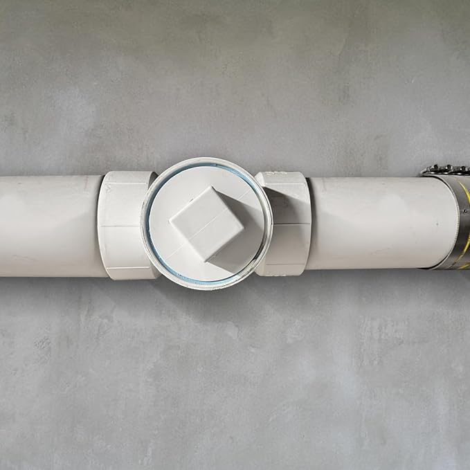 6" PVC Sewer Cleanout Plug Pipe Fitting, DWV Male Adapter Plug, Flush Sewer - Image 6