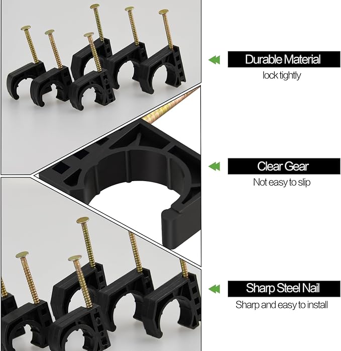 200 Pack 1/2" Half Clamps J-Hook - Image 4