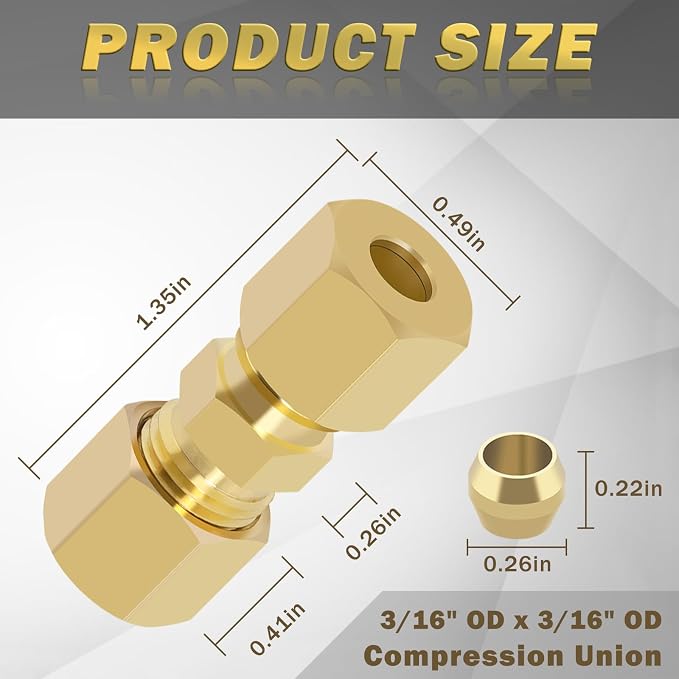 Brass Compression Tube Fitting - Image 2