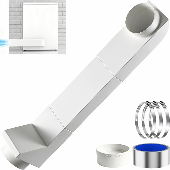 Upgraded UD48S 4 Inch Periscope Dryer Vent Kit, 17.7-29.5 Inch Adjustable by GTACASS