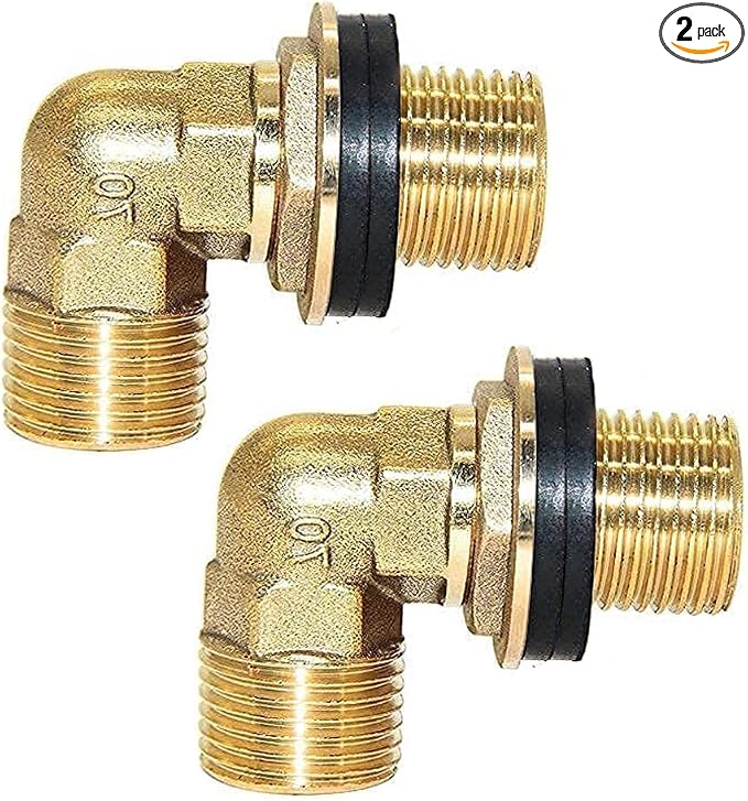 Joywayus Wall Mount Commercial Faucet Installation Kit, Brass 1/2" G Male Elbow by Joywayus