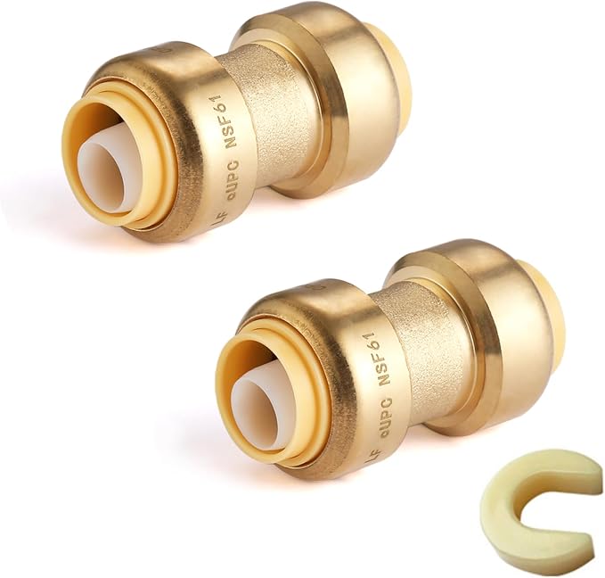200PC HeSun Pushfit Coupling, 3/4"x3/4" Push to Connect Plumbing Fittings | by HeSun