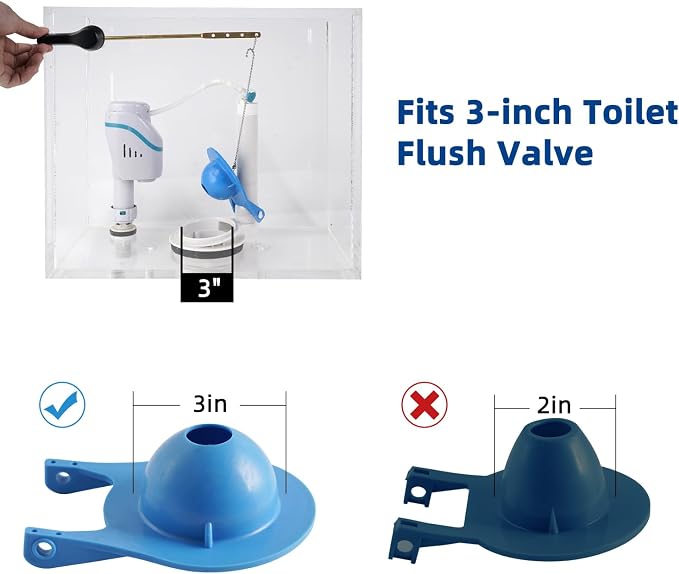 2 Pack 3-Inch Toilet Flappers Compatible - Image 3