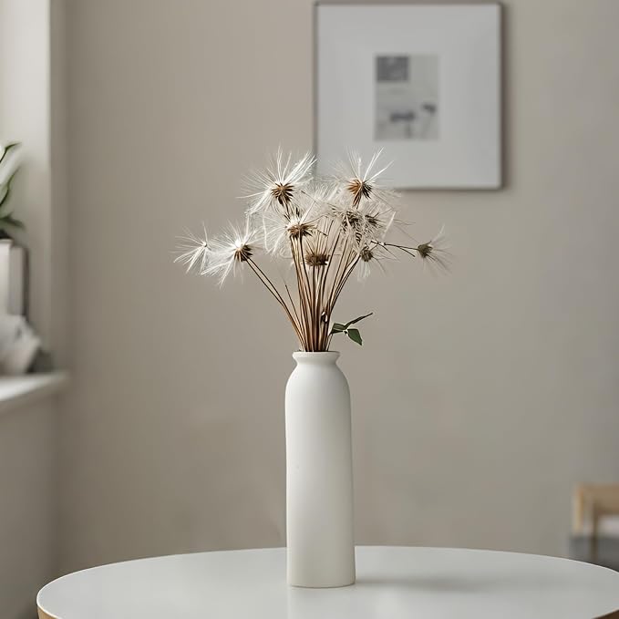 10.6 inches Tall Decorative Ceramic Vase Set, 3 Pieces, Nordic Modern Boho Style - Image 2
