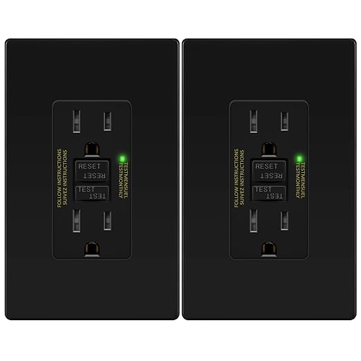 TG GFCI Outlet 15 Amp, Electrical Tamper-Resistant Receptacle, Self-Test | by TG