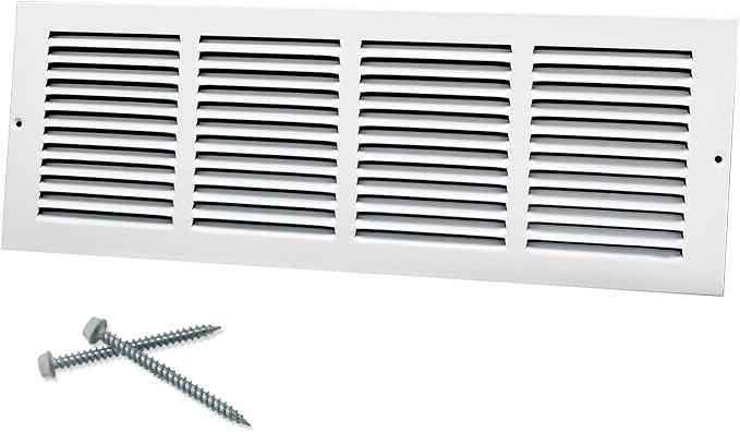 Howeall 20"W x 6"H Steel Return Air Grille, Air Return Vent Cover by Howeall