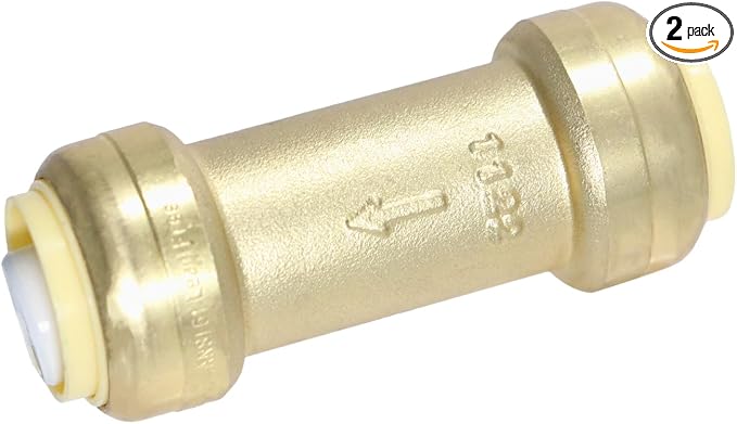 2 Pack XFITTING 3/4" Push Fit Check Valve, Push to Connect by XFITTING