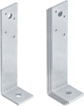 4 Pack Heavy Duty L Concrete Bracket, Post Floor Anchor by heneng