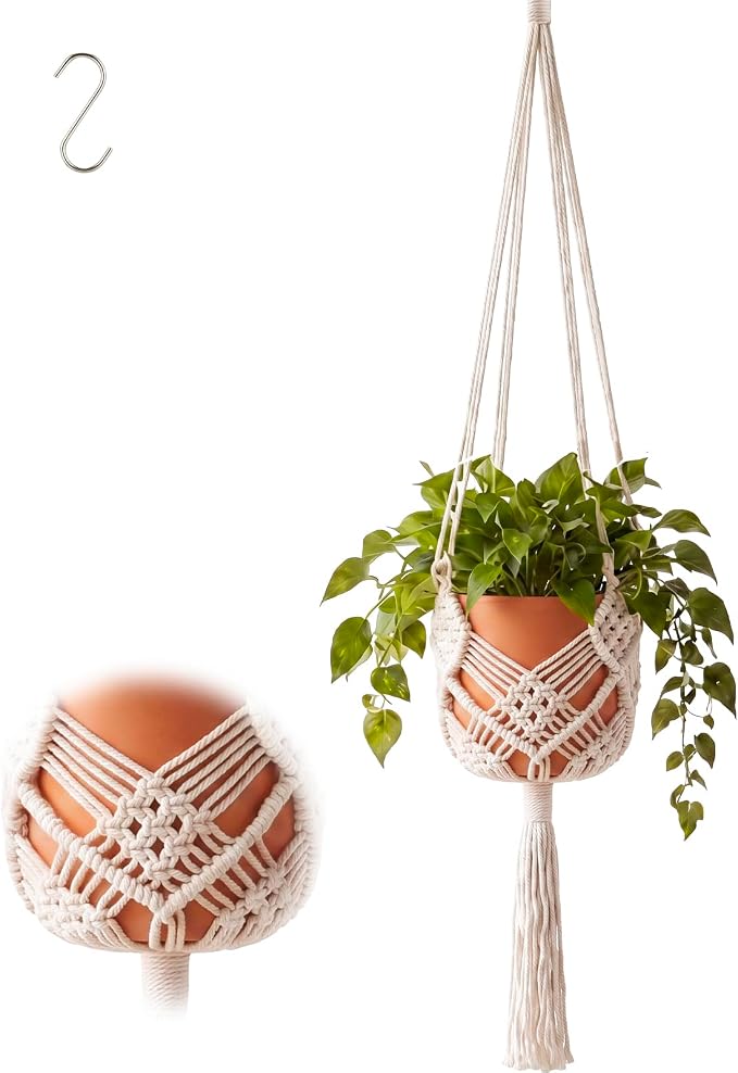 Shappy 1 Pack Boho Macrame Plant Hanger by Shappy