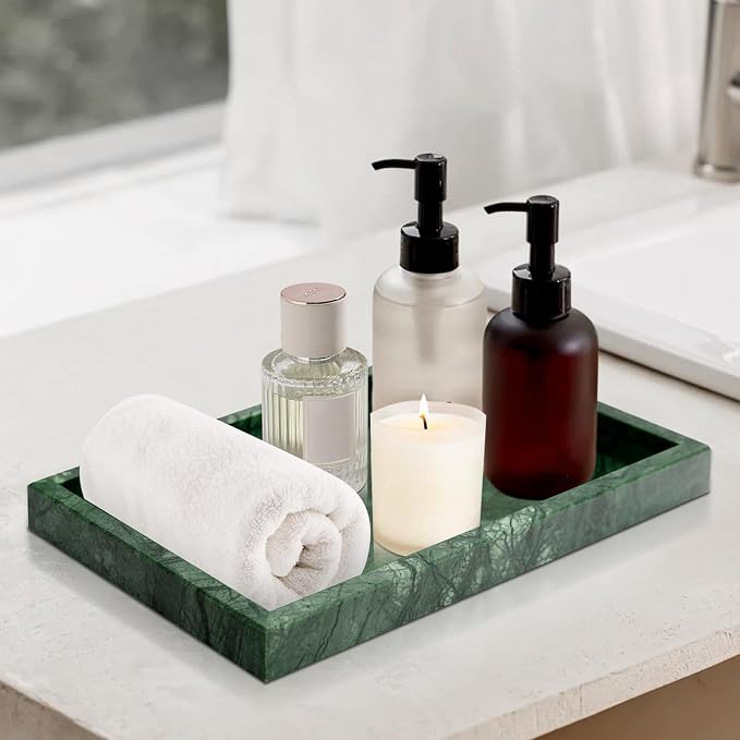 Green Marble Tray, Pure Natural Vanity Tray | Marble trays - Image 6