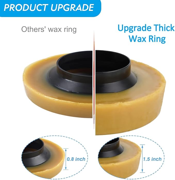Hibbent Toilet Wax Ring Kit, Toilet Bowl Wax Ring - Image 2