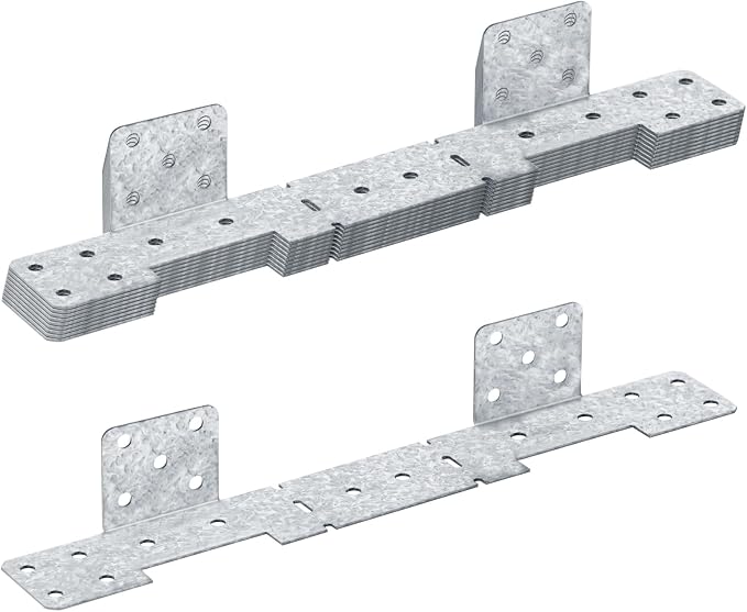 8 PCS Adjustable Stair-Stringer Hanger Connector, Deck Tie Strap Bracket | - Image 4
