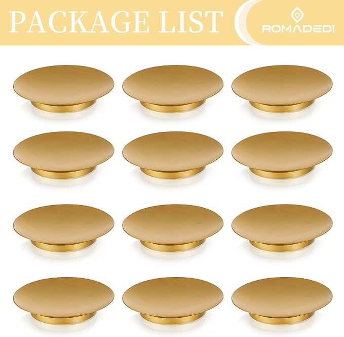 Romadedi 12-Pack Gold Iron Candle Plate, Small Tray - Image 6