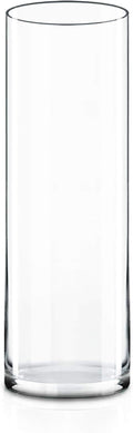 CYS EXCEL Cylinder Clear Glass Vase | Multiple Size Choices Glass Flower Vase by CYSEXCEL%C2%AE