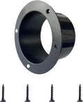 6 Inch Black Plastic Duct Connector Flange, ABS Straight Pipe Fitting by Unknown