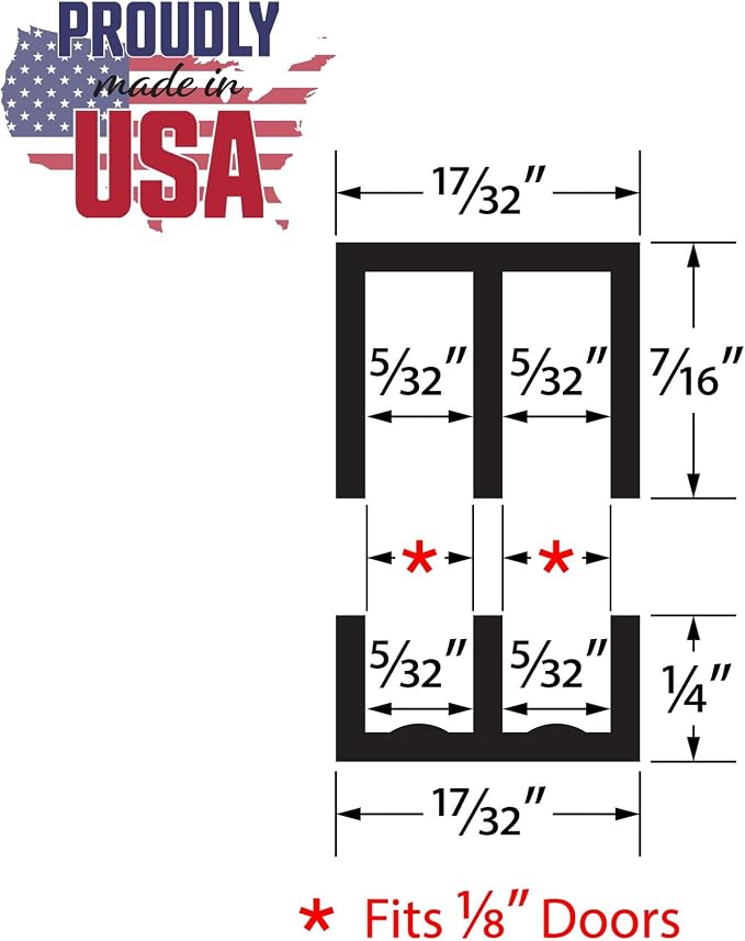 1/8" Panel Sliding Door Track - Image 2