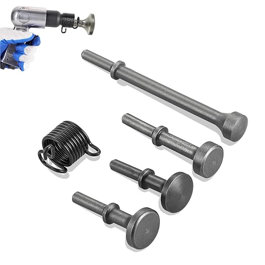 NATGAI 5 Pcs Air Hammer Bits Set, 0.4" Pneumatic Chisel Bits by NATGAI