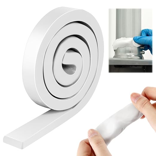 1 Pack Moldable Silicone Putty 1.5 ft x 0.32 in White | Non Hardening Multi by ElectricWise