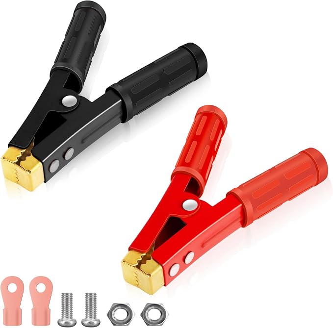 Battery Charger Clamps 1000A 1 Pair, Jumper Cable Clamps Pure Copper, Jumper - Image 8