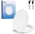 Toilet Seat Round with Soft Close, Top/Bottom Fixing 2 Mount Way, Compatible by A%C3%BCnsffer