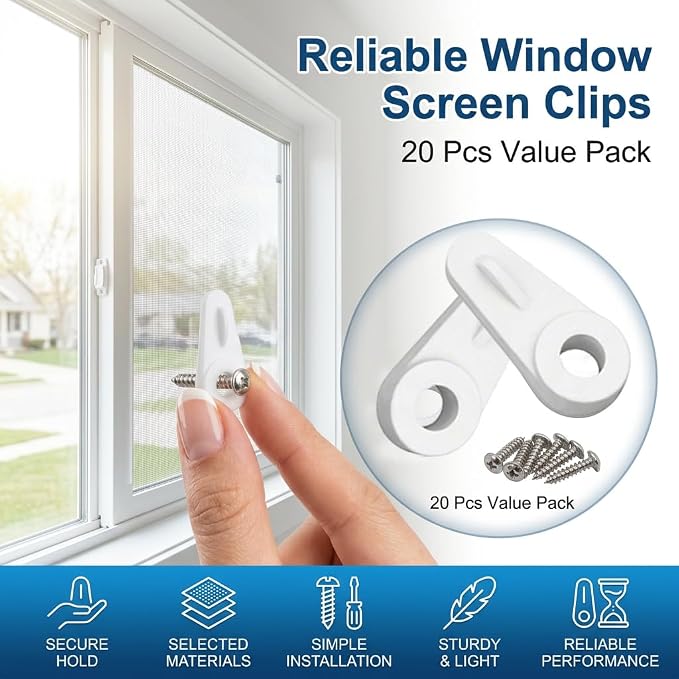 20 Pack Window Screen Clips - Image 3