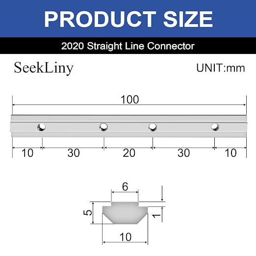 24pcs 2020 Straight Connector Joint Plate Corner Bracket Silver | 2020 Hardware - Image 3