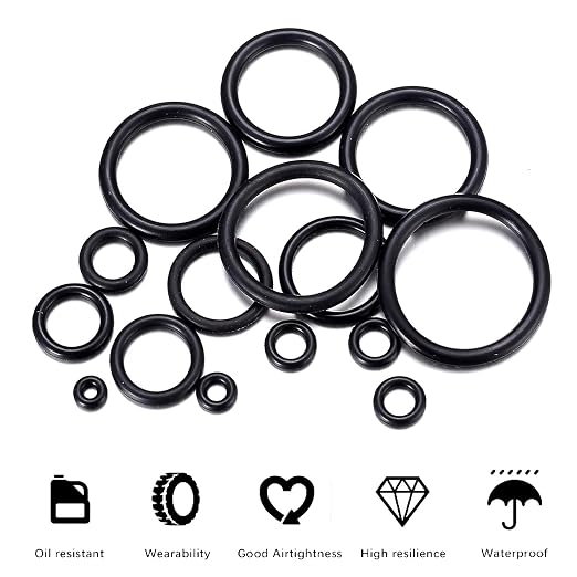 200 Pcs O Ring Assortment Kit, Rubber Washer Orings, Automotive, Air Gas - Image 3