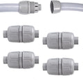 4 Pcs NPT 1/2 Inch Liquid Tight Connector Non-Metallic PVC Electrical Flexible by Aandxmok