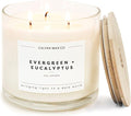 Evergreen & Eucalyptus 3 Wick Scented Candle by CalyanWaxCo