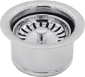 Westbrass D2082S-26 3-1/2" Extra-Deep Collar Kitchen Sink Waste Disposal Flange by Westbrass