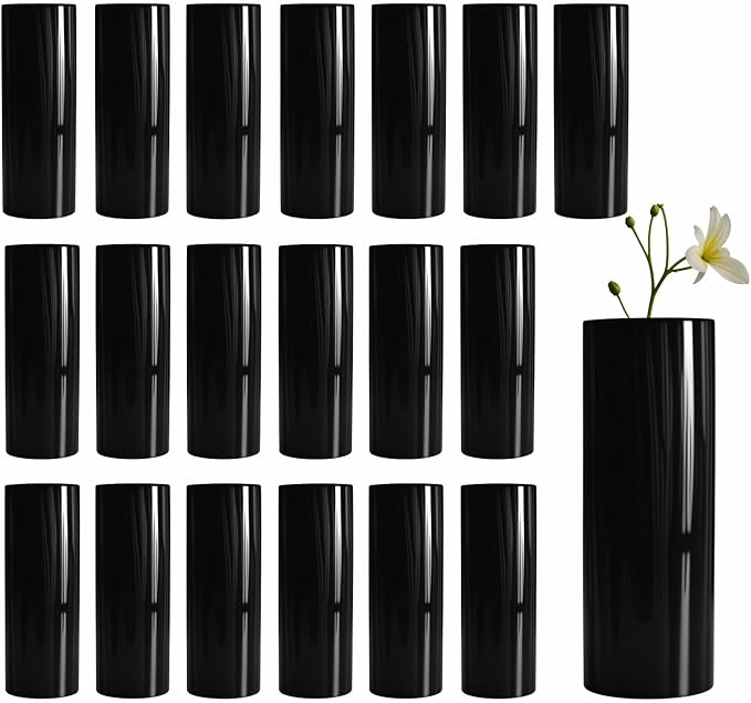Modern Black Ceramic Vase Set of 20 by LIZOFER