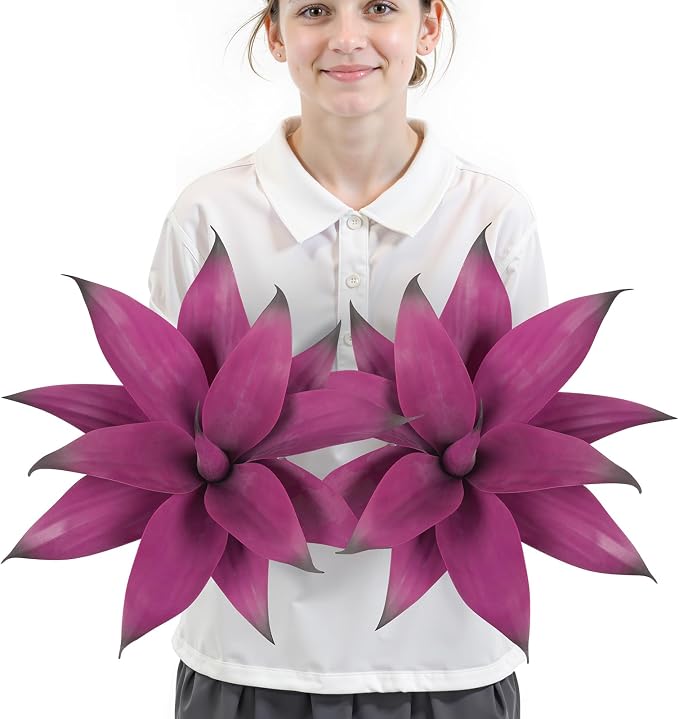 Velener 14 Inch Artificial Agave Plants, UV Resistant Fake Outdoor Plants - Image 2
