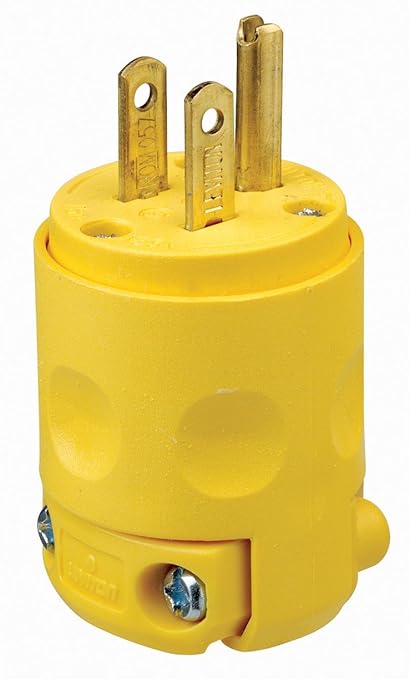 Leviton 15 Amp, 125 Volt, Grounding Plug by Leviton