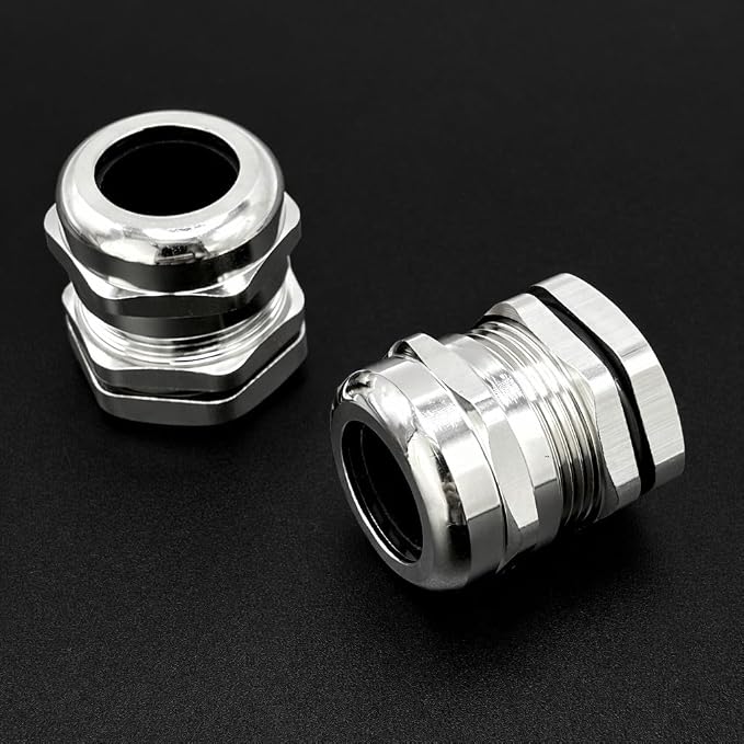 3/4" NPT Brass Cable Gland, Metal Cord Grip Strain Relief - Image 6