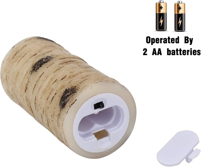 Flameless Candles Battery Operated Candles Birch Effect 4" 5" 6" 7" 8" 9" Set - Image 7