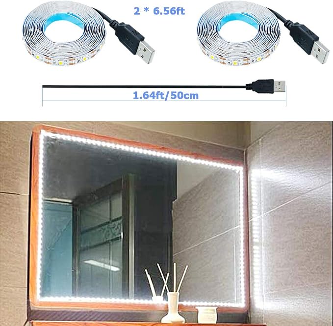 USB LED Strip Cool White 6000K 5V USB Powered 13.12ft/4M | 240LEDs Flexible - Image 8