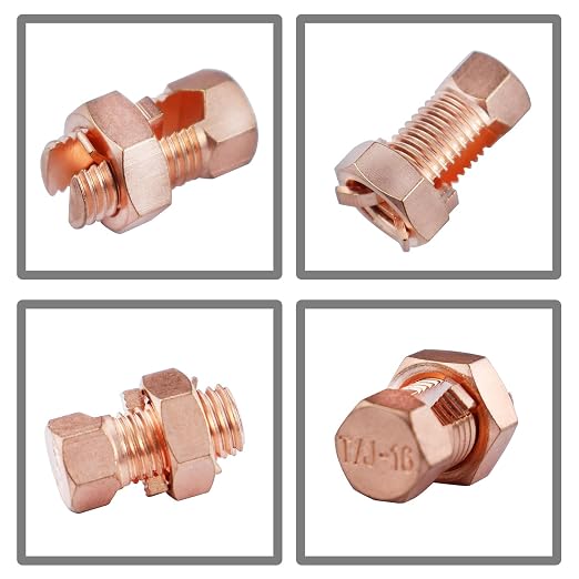 2Pack Split Bolt Wire Connector High Strength Copper Wire Grounding Clamps - Image 4