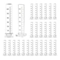AHANDMAKER 50pcs Self Leveling Pins Tile Leveling System Kit Clear Acrylic by AHANDMAKER