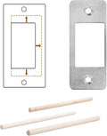 Deadbolt Restorer Strike Plate Large Version 2-3/4"H x 1-1/8"W | Large Opening by MOSECYOU