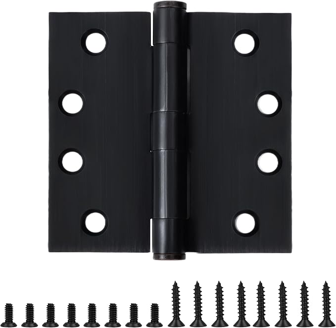 TDCHINGES Heavy Duty Door Hinges Oil Rubbed Bronze 4.5Inch x 4 1/2" Square | by TDCHINGES