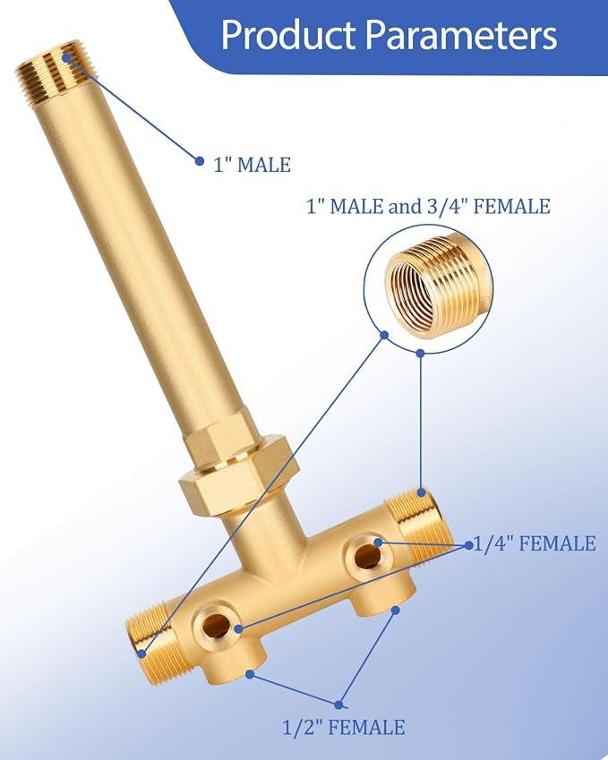 Miumoon 1x11"Well Pressure Tank Tee Kit - Image 4