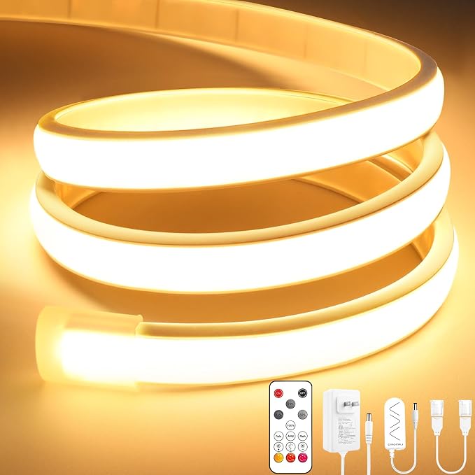 Lamomo COB LED Strip Lights Pro, 16.4Ft Warm White Dimmable Self-Adhesive Led by Lamomo