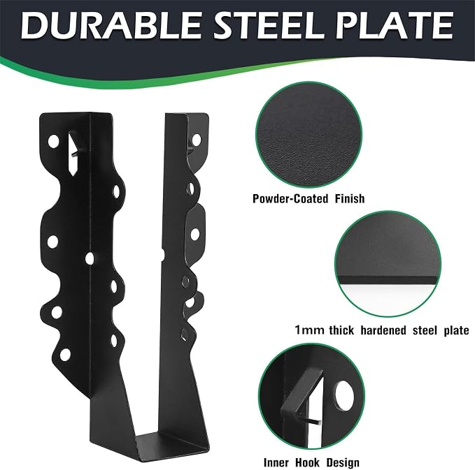 24PCS 2x8 Joist Hanger, Joist Bracket, Hurricane Ties - Image 4