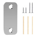 Door Hole Cover Plate 1" x 2-1/4", Round Corner Deadbolt Strike Plate | by BonKuDoo