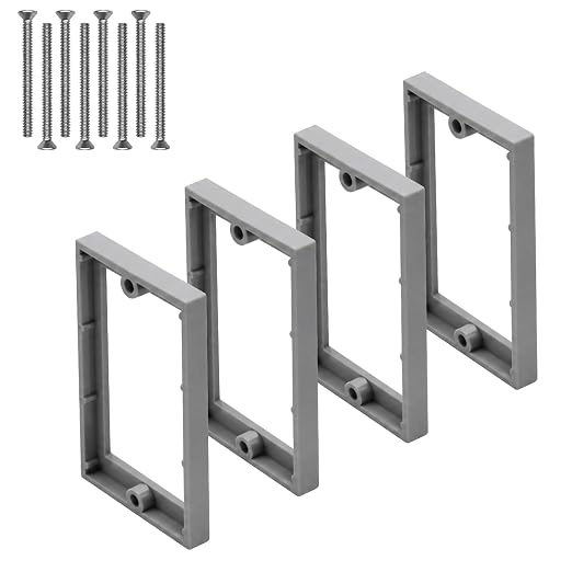 Outlet Box Extender 1 Gang for Home Improvement, 4 Pack, Box Extender for by YQSIYU