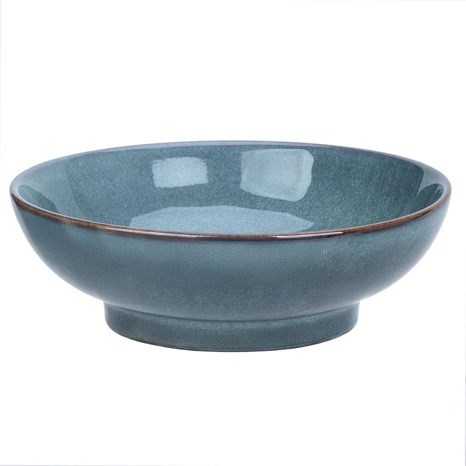 10" Decorative Bowl, Ceramic Fruit Bowl by MUUBOOX