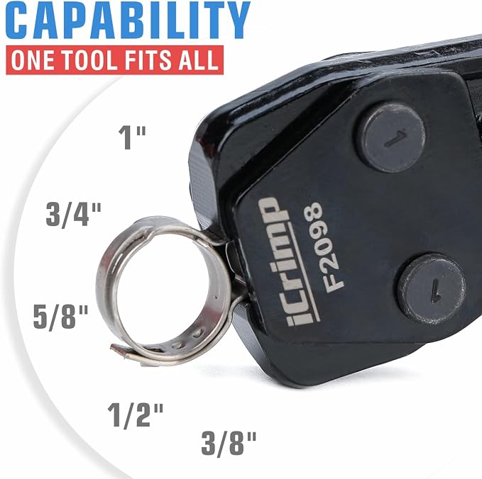 iCrimp 3/8 to 1 inch Cinch Clamp Crimping Tool Kit, - Image 8