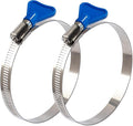 ISPINNER 2pcs 12 Inch Key-Type 304 Stainless Steel Worm Gear Hose Clamps by ISPINNER