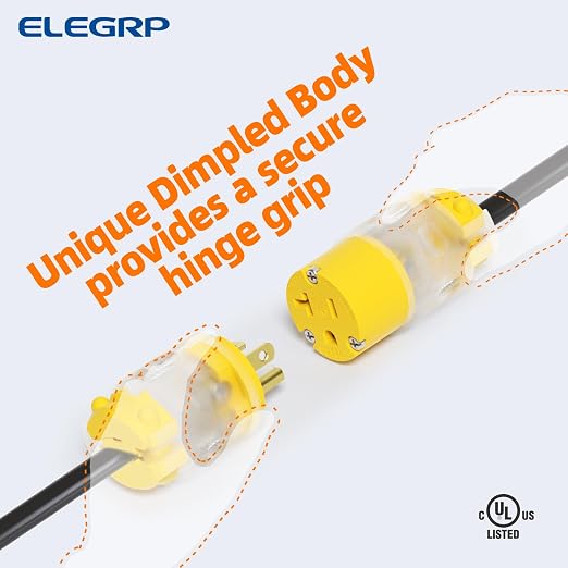 ELEGRP Lighted 20 Amp 125 Volt NEMA 5-20R 2 Pole 3 Wire Grounding Straight - Image 7