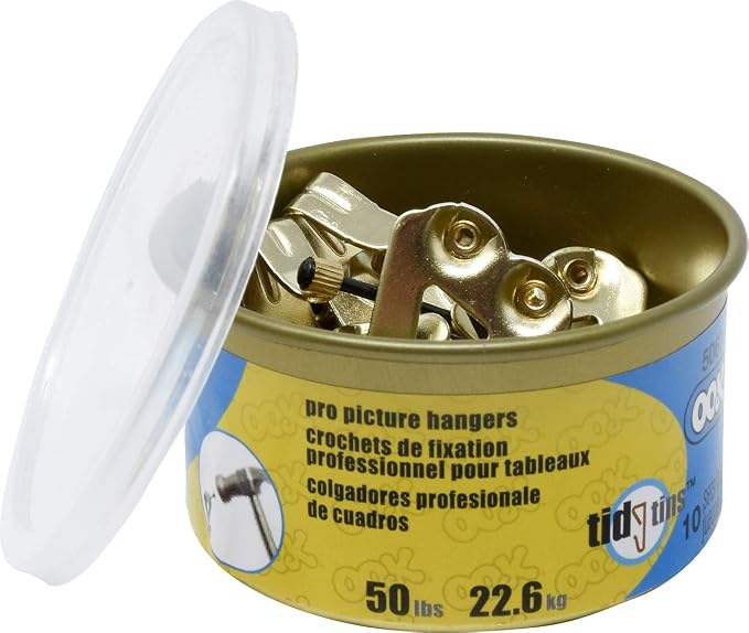 OOK 50674 Professional Picture Hangers, Reusable Art Hooks, 50lbs Gold | Padded - Image 5